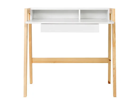 Black Red White Työpöytä BRW Brent, Valkoinen/ruskea 2 Black Red White Työpöytä BRW Brent, Valkoinen/ruskea - Image 2