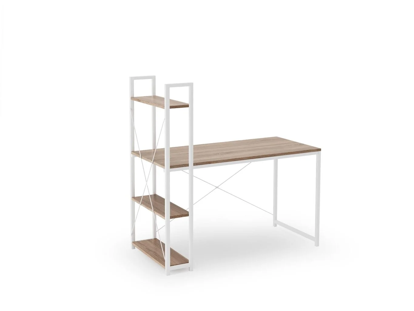 Työpöytä Halmar Narvik B1, Valkoinen/ruskea 1 Työpöytä Halmar Narvik B1, Valkoinen/ruskea