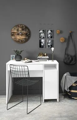 ML Meble Työpöytä Kendo 02, Valkoinen -Olohuoneen kalusteet myymälä tyopoyta kendo 02 valkoinen 0b21f netistai reference