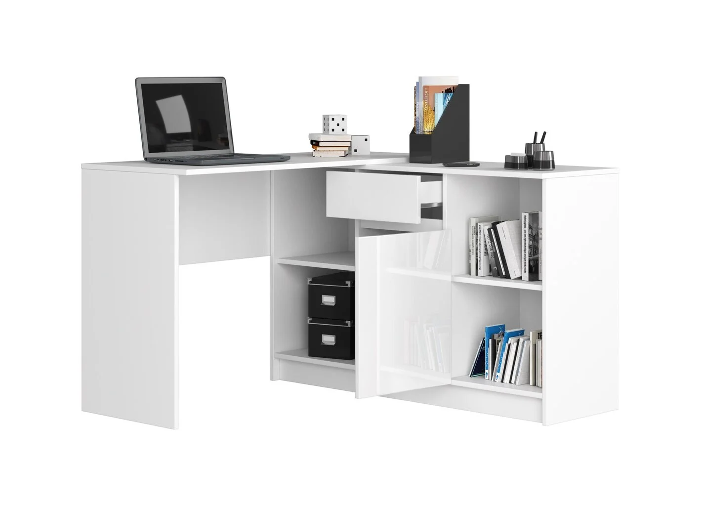 Työpöytä Lipastoineen NORE B17, Valkoinen. 4 Työpöytä Lipastoineen NORE B17, Valkoinen. - Image 4