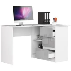 Työpöytä NORE A7, Oikea, Valkoinen/vaaleanharmaa. -Olohuoneen kalusteet myymälä tyopoyta nore a7 oikea valkoinenvaaleanharmaa 76bb9 hinta reference