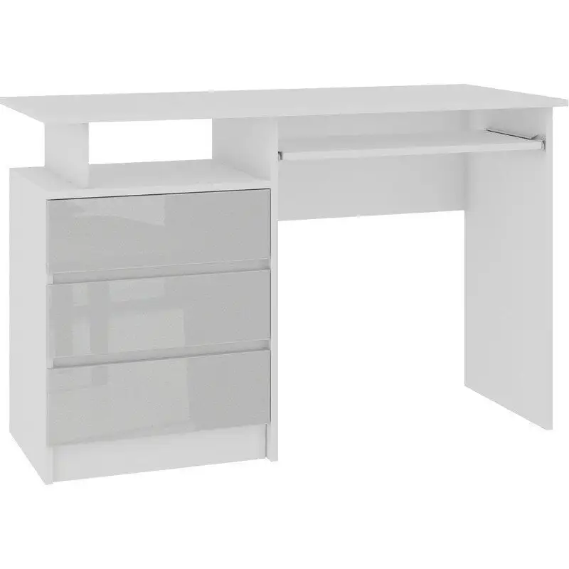 Työpöytä NORE CLP 135, Valkoinen/harmaa 1 Työpöytä NORE CLP 135, Valkoinen/harmaa