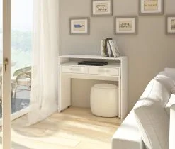 Meblocross Työpöytä Zoom, Valkoinen -Olohuoneen kalusteet myymälä tyopoyta zoom valkoinen bea90 hinta reference