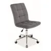 Työtuoli Signal Meble Q-020 Velvet, Harmaa.