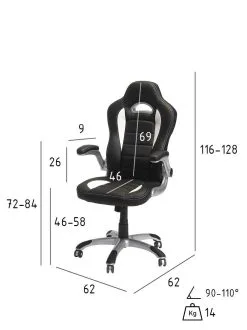 Furnhouse Työtuoli Speedy 3, Muta/valkoinen 6 Furnhouse Työtuoli Speedy 3, Muta/valkoinen -Olohuoneen kalusteet myymälä tyotuoli speedy 3 mutavalkoinen 6dbc3 netistai reference