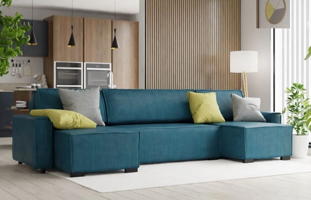 Universaali Pehmeä Kulmasohva, Smart U 75, Sininen 2 Universaali Pehmeä Kulmasohva, Smart U 75, Sininen - Image 2