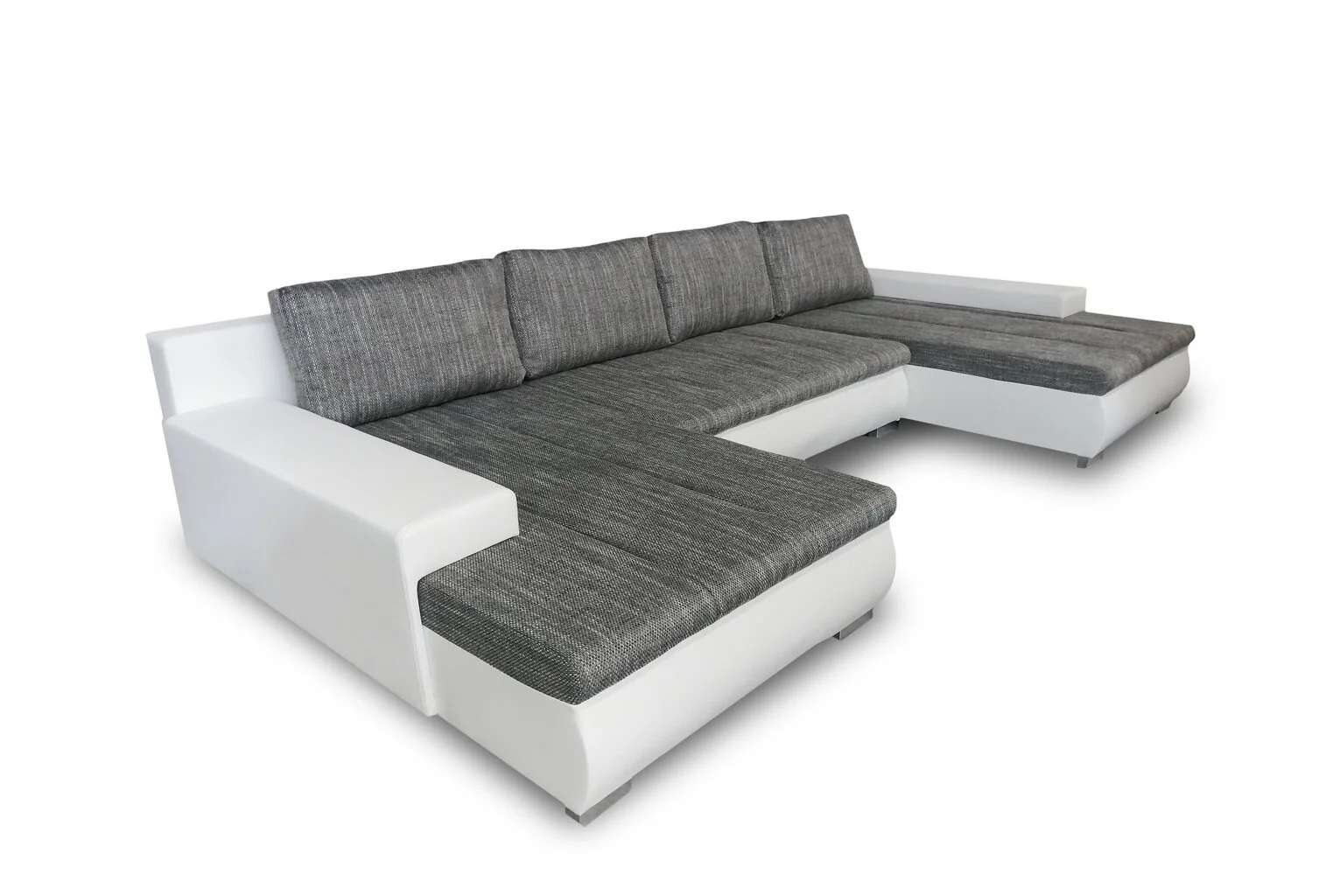 Universaali Pehmeä Kulmasohva Solano U 105, Harmaa/valkoinen 1 Universaali Pehmeä Kulmasohva Solano U 105, Harmaa/valkoinen