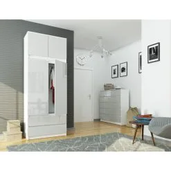 NORE Vaatekaappi 90cm 5 NORE Vaatekaappi 90cm -Olohuoneen kalusteet myymälä vaatekaappi 90cm 4a204 netistai reference