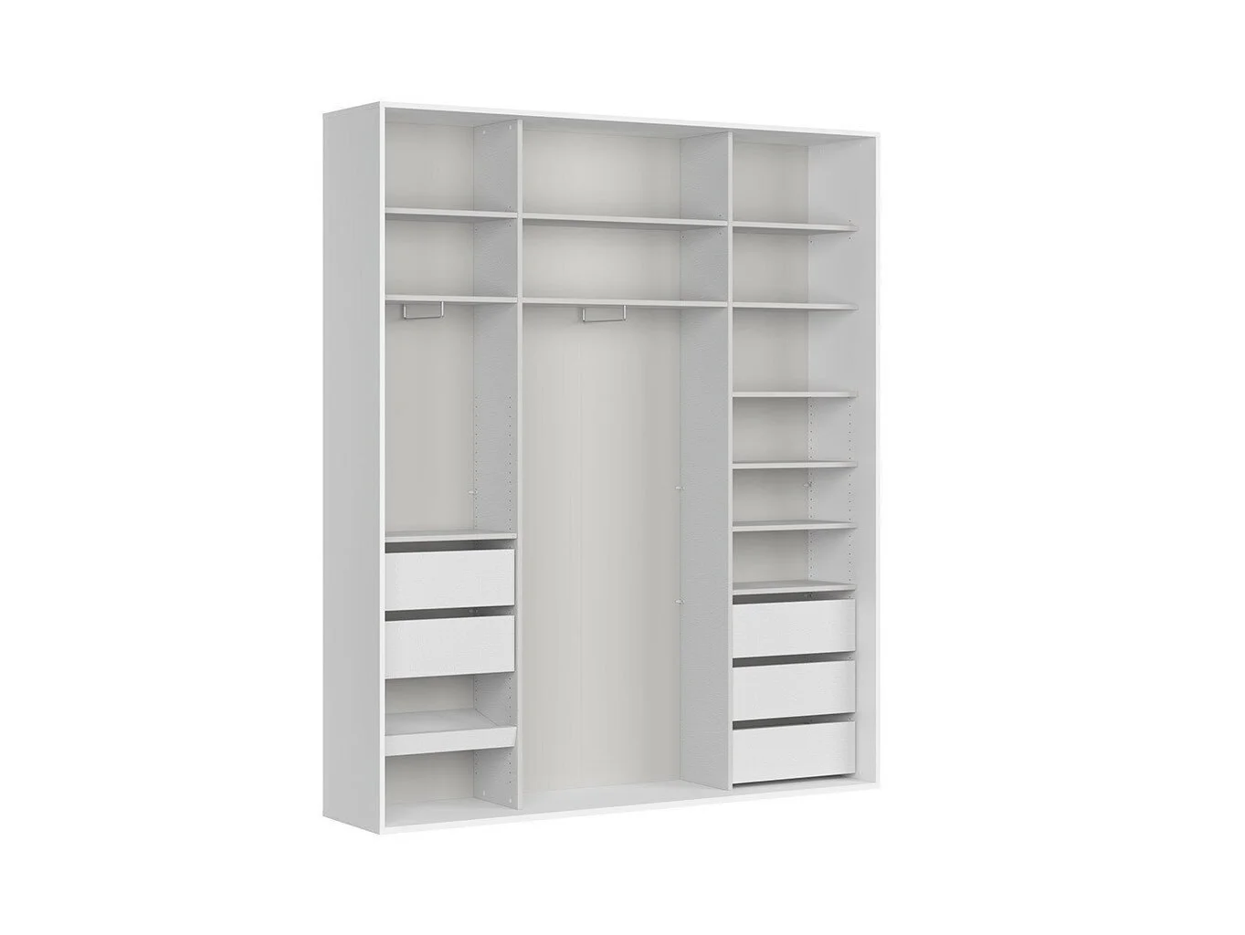 Black Red White Vaatekaappi BRW Flex 200x45, Valkoinen 4 Black Red White Vaatekaappi BRW Flex 200x45, Valkoinen - Image 4