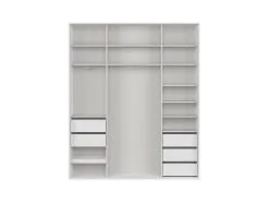 Black Red White Vaatekaappi BRW Flex 200x45, Valkoinen 7 Black Red White Vaatekaappi BRW Flex 200x45, Valkoinen -Olohuoneen kalusteet myymälä vaatekaappi brw flex 200x45 valkoinen ba3c2 netistai reference