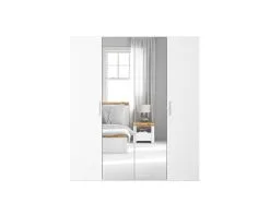 Black Red White Vaatekaappi BRW Flex 200x66, Valkoinen