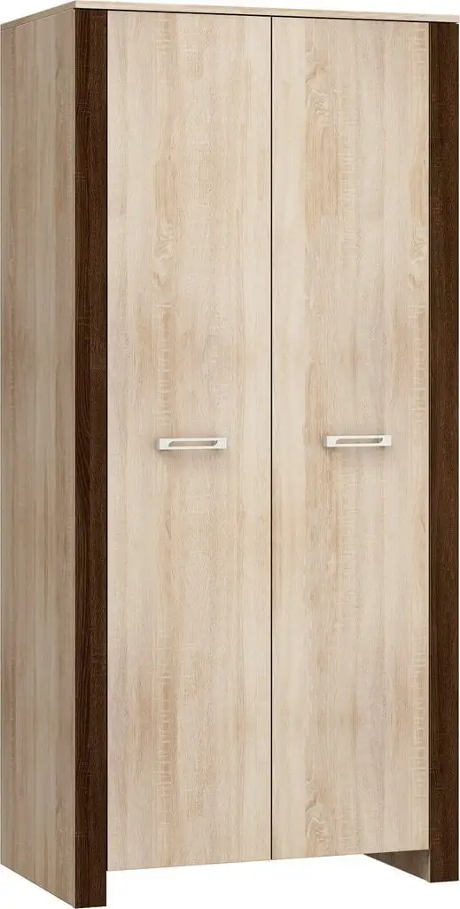Meblocross Vaatekaappi Hugo, Tumma Tammi / Vaalea Tammi 1 Meblocross Vaatekaappi Hugo, Tumma Tammi / Vaalea Tammi