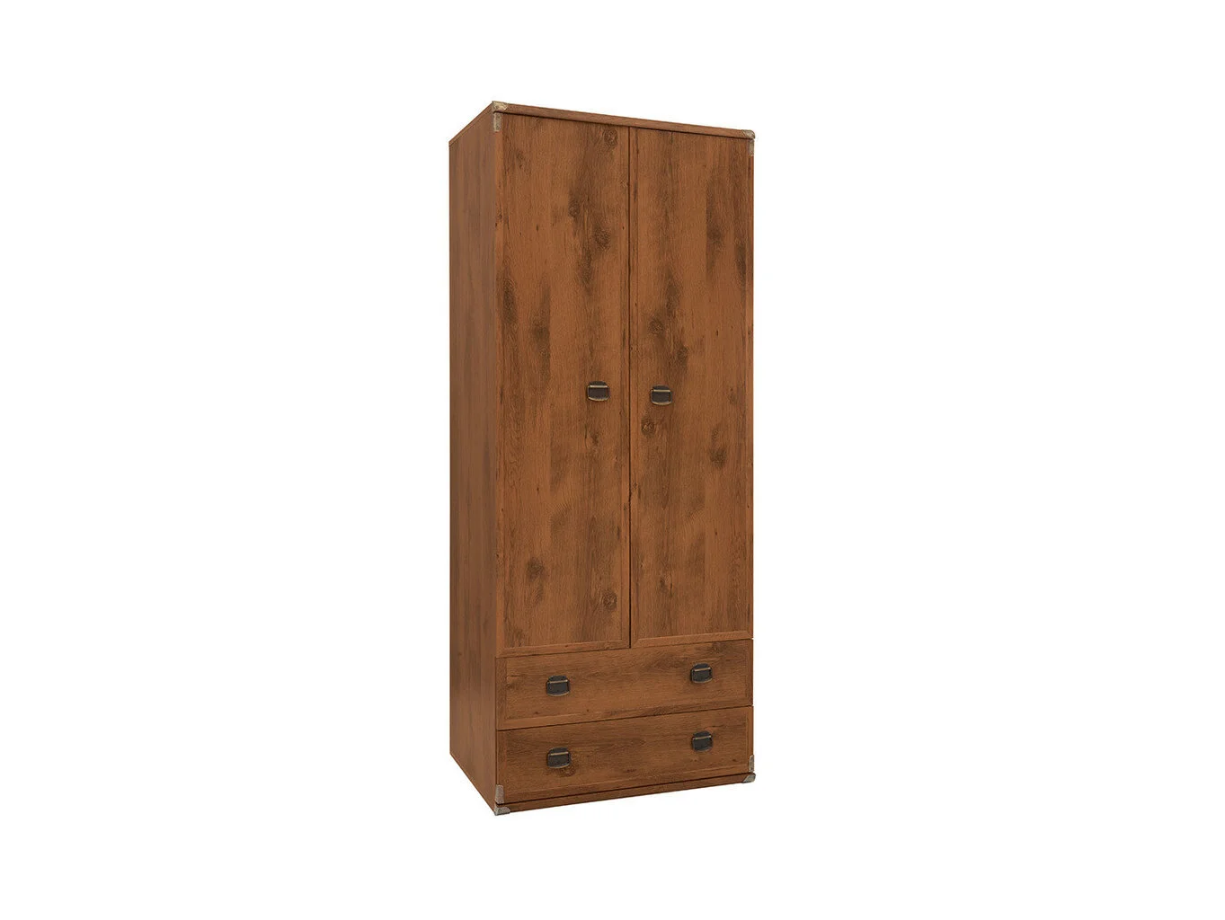 Black Red White Vaatekaappi Kahdella Ovella Indiana, Ruskea 1 Black Red White Vaatekaappi Kahdella Ovella Indiana, Ruskea