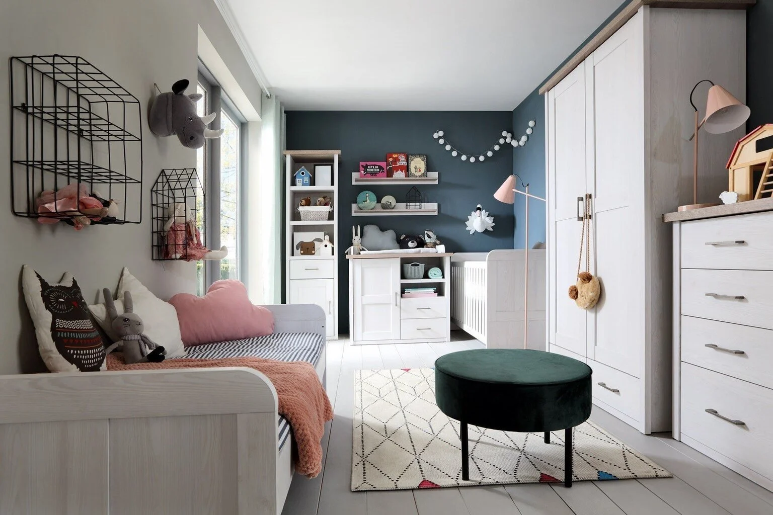 Black Red White Vaatekaappi Luca Baby, Harmaa 5 Black Red White Vaatekaappi Luca Baby, Harmaa - Image 5