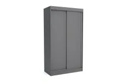 Vaatekaappi NORE Emily 120, Tummanharmaa..