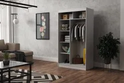 Vaatekaappi NORE John 100, Tammi Väri -Olohuoneen kalusteet myymälä vaatekaappi nore john 100 tammi vari 57442 netistai reference