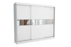 Vaatekaappi NORE Kate 250, Valkoinen