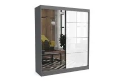 Vaatekaappi NORE Suzan 180, Tummanharmaa