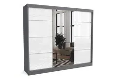 Vaatekaappi, NORE Suzan 250, Tummanharmaa