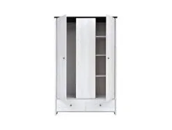 Black Red White Vaatekaappi Porto 3D, Valkoinen -Olohuoneen kalusteet myymälä vaatekaappi porto 3d valkoinen a78d5 netistai reference