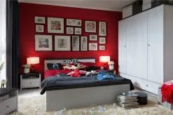 Black Red White Vaatekaappi Porto 3D, Valkoinen -Olohuoneen kalusteet myymälä vaatekaappi porto 3d valkoinen e0a86 halvempi reference