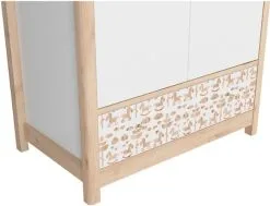 Black Red White Vaatekaappi Timon-I, Valkoinen/pyökki -Olohuoneen kalusteet myymälä vaatekaappi timon i valkoinenpyokki 01c8f palaute reference