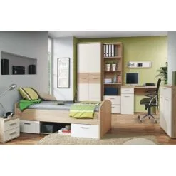 Vaatekaappi Winnie, Valkoinen/tammi, , Tammi / Valkoinen -Olohuoneen kalusteet myymälä vaatekaappi winnie valkoinentammi cd4c6 hinta reference