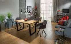 Signal Meble Valentino, Massiivipuuta, Musta/tammi Värinen Pöytä -Olohuoneen kalusteet myymälä valentino massiivipuuta mustatammi varinen poyta efe68 hinta reference