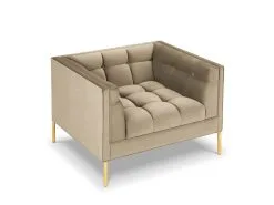 Veluurinojatuoli Micadoni Home Karoo, Beige Väri -Olohuoneen kalusteet myymälä veluurinojatuoli micadoni home karoo beige vari ad9de netistai reference