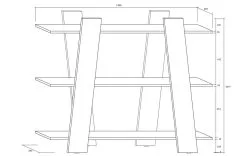 Meblocross Via 130 Hylly, Vaaleanruskea. -Olohuoneen kalusteet myymälä via 130 hylly vaaleanruskea 442bb netistai reference