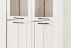 Szynaka Meble Vitriini Country 12, Ruskea/valkoinen. -Olohuoneen kalusteet myymälä vitriini country 12 ruskeavalkoinen 65760 netistai reference