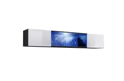 Vitriinikaappi ASM Fly 52, Musta/valkoinen