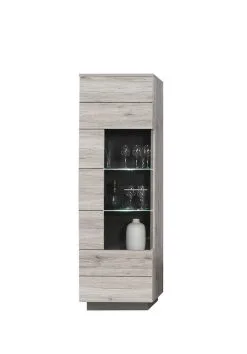 Vitriinikaappi Forte Jesolo JSLV711LB-J72, Harmaa