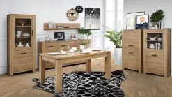 Forte Vitriinikaappi Havanna HVNS411R, Tammi -Olohuoneen kalusteet myymälä vitriinikaappi havanna hvns411r tammi 3b810 hinta reference