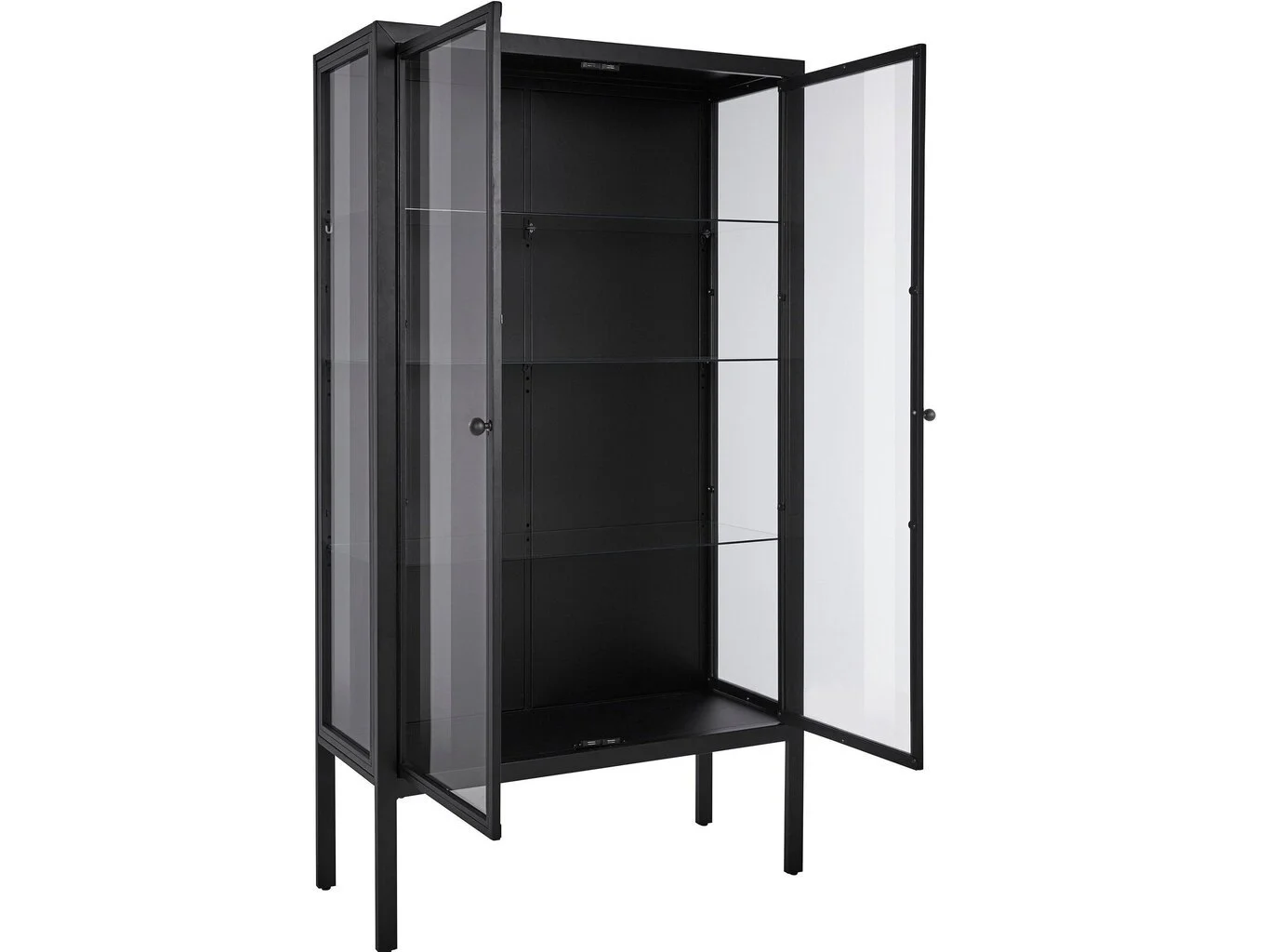 Vitriinikaappi Notio Living Alva 100, Musta 5 Vitriinikaappi Notio Living Alva 100, Musta - Image 5