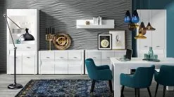 ML Meble Vitriinikaappi Arko 04, Valkoinen -Olohuoneen kalusteet myymälä vitrina arko 04 balta 1abd6 hinta reference