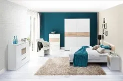 Szynaka Meble Wenecja 05 Lipasto, Valkoinen/ruskea -Olohuoneen kalusteet myymälä wenecja 05 lipasto valkoinenruskea 6a404 palaute reference