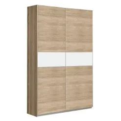 Winner Plus -kaappi 120 Cm, Valkoinen / Tammi