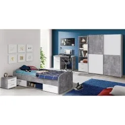 Forte Winnie 170 Cm Liukuovikomero, Valkoinen/harmaa -Olohuoneen kalusteet myymälä winnie 170 cm liukuovikomero valkoinenharmaa 9ed13 hinta reference