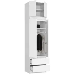 Yläkaappi Vaatekaappiin NORE 60, Valkoinen -Olohuoneen kalusteet myymälä ylakaappi vaatekaappiin nore 60 valkoinen 37968 palaute reference