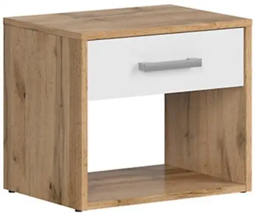 Black Red White Yökaappi Matos, Valkoinen/tammi 1 Black Red White Yökaappi Matos, Valkoinen/tammi