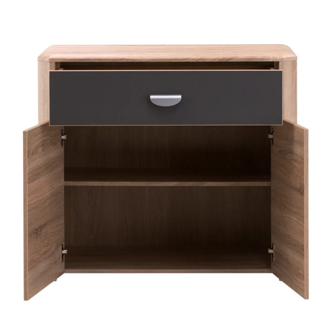 Forte Yoop 1-senkki, Sonoma-tammi/harmaa 3 Forte Yoop 1-senkki, Sonoma-tammi/harmaa - Image 3