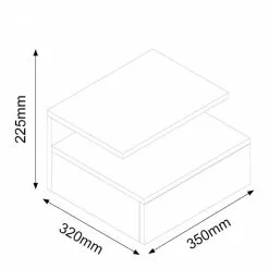 Yöpöytä Ashlan, Tammi 11 Yöpöytä Ashlan, Tammi -Olohuoneen kalusteet myymälä yopoyta ashlan tammi 9b194 osta reference