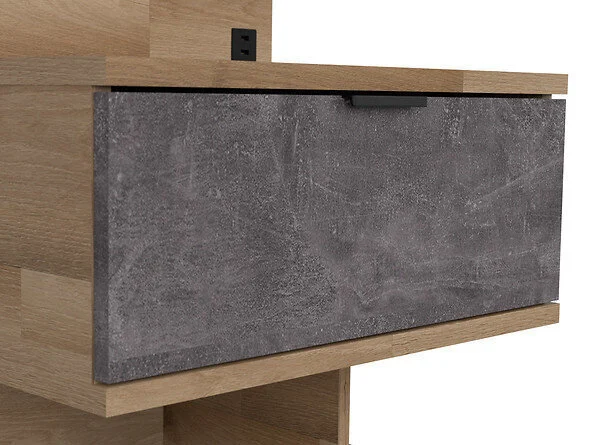 Black Red White Yöpöytä BRW Arica L, Ruskea/harmaa. 5 Black Red White Yöpöytä BRW Arica L, Ruskea/harmaa. - Image 5