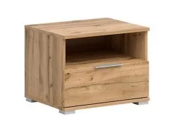 Black Red White Yöpöytä BRW Zele KOM1S, Ruskea.