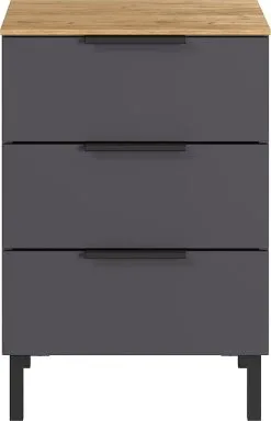 Germania Yöpöytä California 1479, Tummanharmaa/ruskea