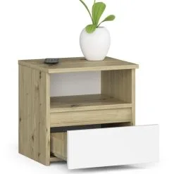 Akord Yöpöytä CL1, Ruskea/valkoinen -Olohuoneen kalusteet myymälä yopoyta cl1 ruskeavalkoinen 7d075 netistai reference