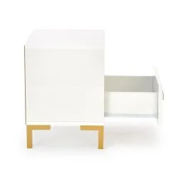 Yöpöytä Halmar Silvia, Kultainen/valkoinen -Olohuoneen kalusteet myymälä yopoyta halmar silvia kultainenvalkoinen 9f2dc osta reference