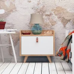 Yöpöytä Kalune Design Dopo, Ruskea