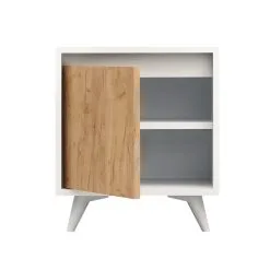 Yöpöytä Kalune Design Piona, Valkoinen / Ruskea 6 Yöpöytä Kalune Design Piona, Valkoinen / Ruskea -Olohuoneen kalusteet myymälä yopoyta kalune design piona valkoinen ruskea 93cf0 netistai reference